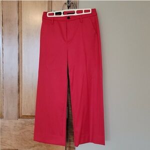 Banana Republic Red Pants- Wide Leg Ankle